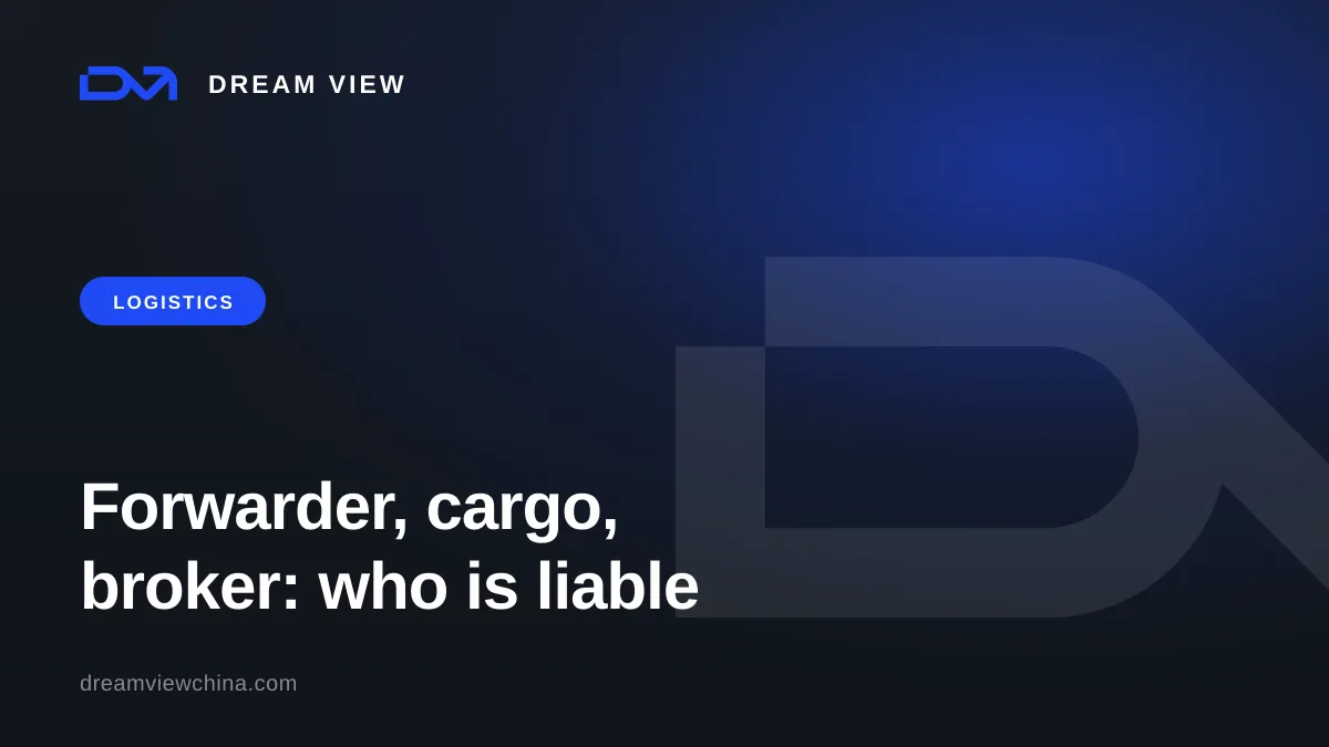 Freight forwarder, cargo agent, and customs broker: who is liable — Dream View