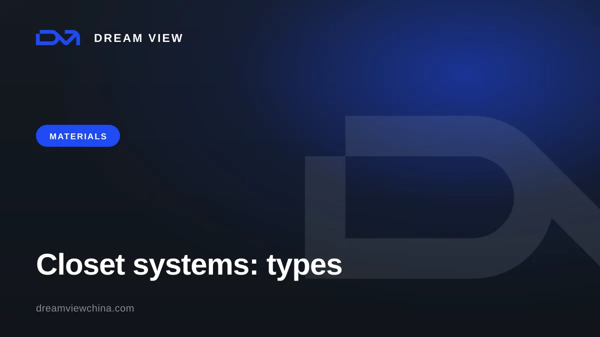 Closet systems: types and components — Dream View
