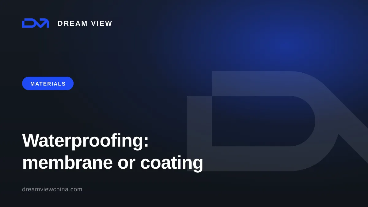 Waterproofing for bathrooms and terraces: membrane or coating — Dream View