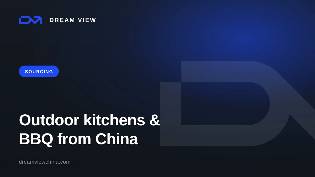 Outdoor kitchen and poolside BBQ zone from China — Dream View