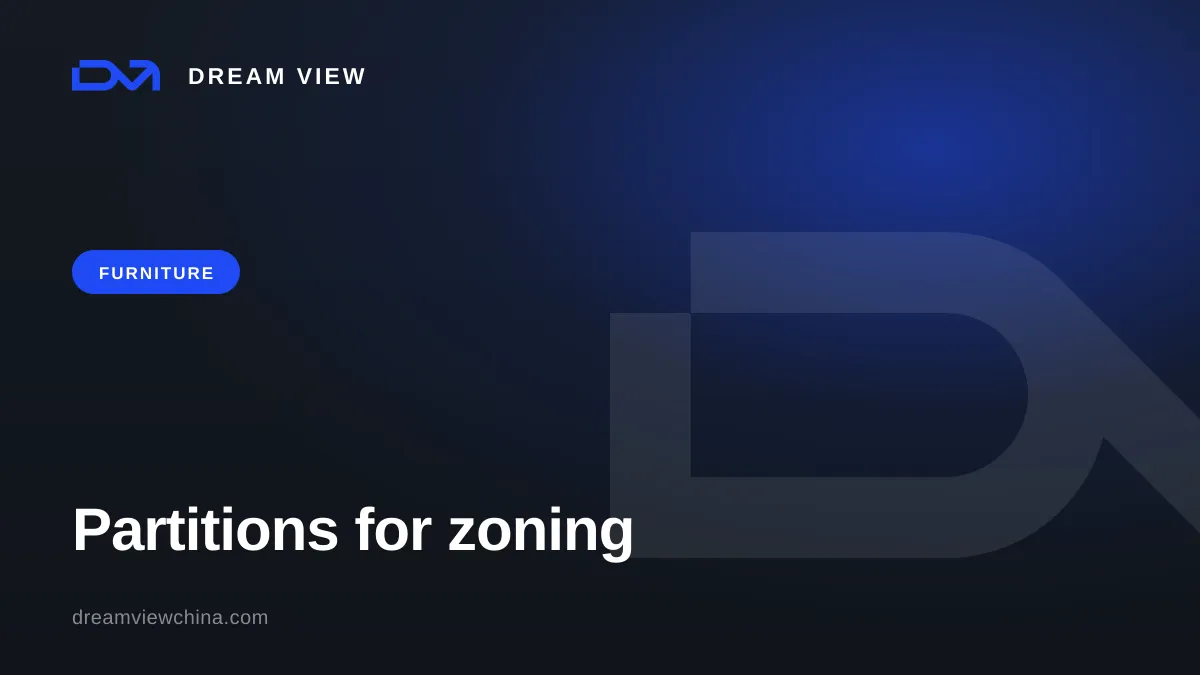 Partitions for zoning: slatted, glass, sliding — Dream View