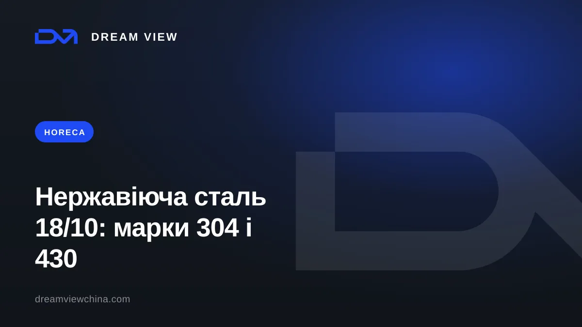 Нержавіюча сталь 18/10, 18/0 і марки 304/430 — Dream View
