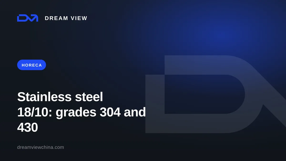 Stainless steel 18/10, 18/0, and grades 304/430 — Dream View