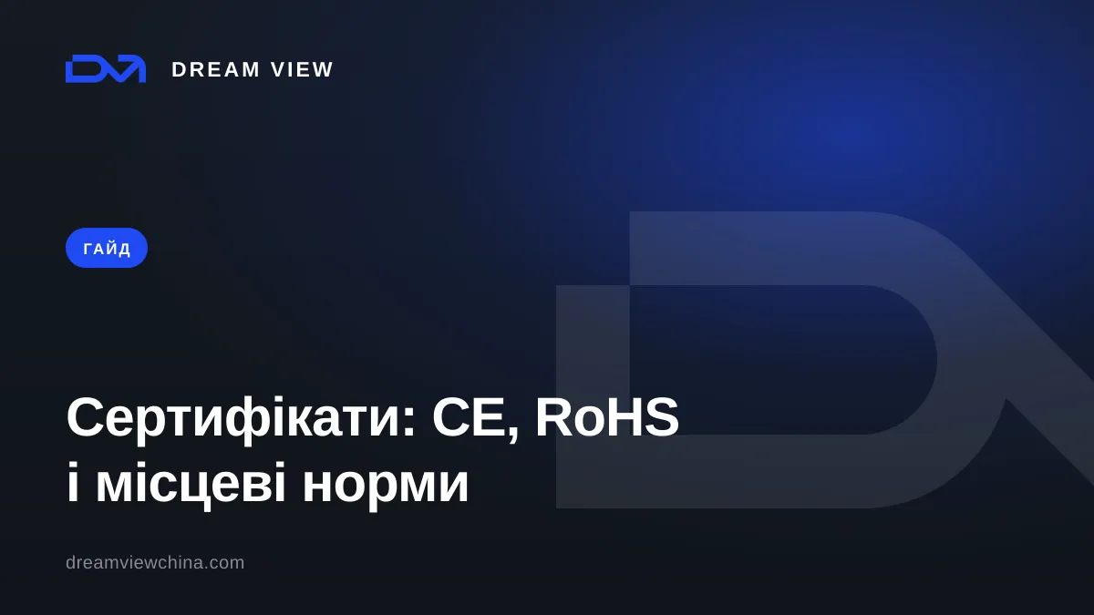 Сертифікати та стандарти при імпорті з Китаю — Dream View