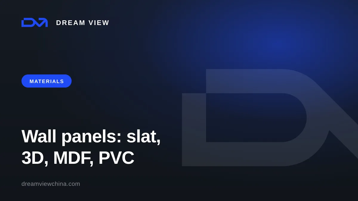Wall panels: slat, 3D, MDF, PVC — Dream View