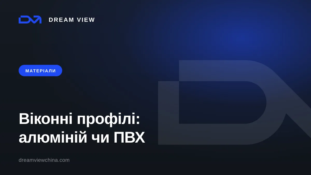 Віконні профілі: алюміній, ПВХ і термоміст — Dream View