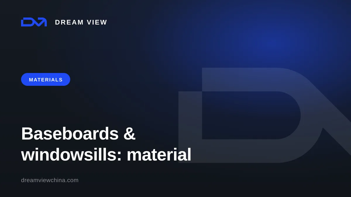Baseboard and windowsill types: materials and profiles — Dream View
