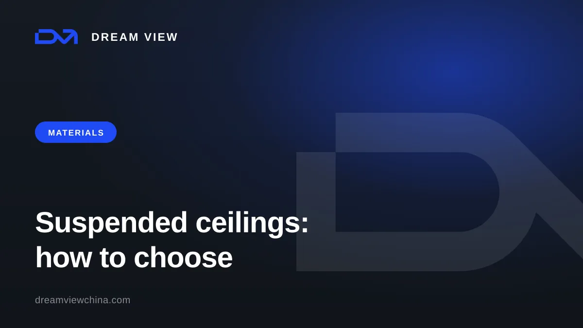 Suspended ceiling types: stretch, drywall, slat, grid — Dream View