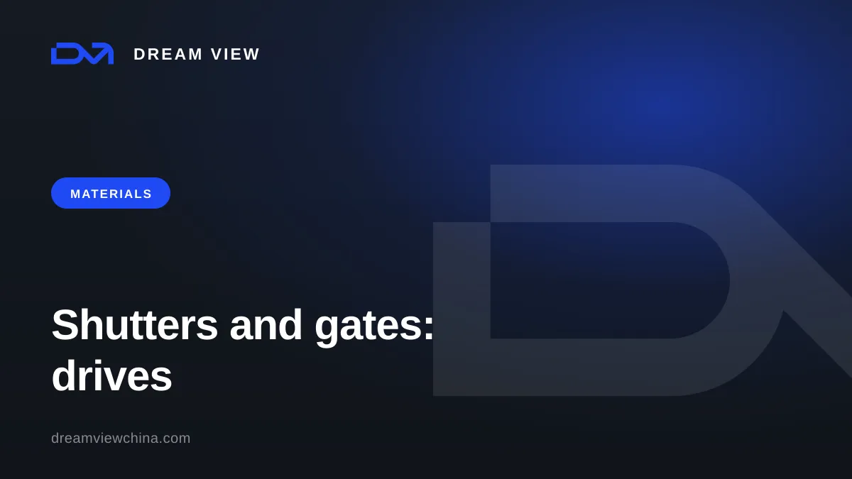 Roller shutters, gates and insect screens: drives and materials — Dream View