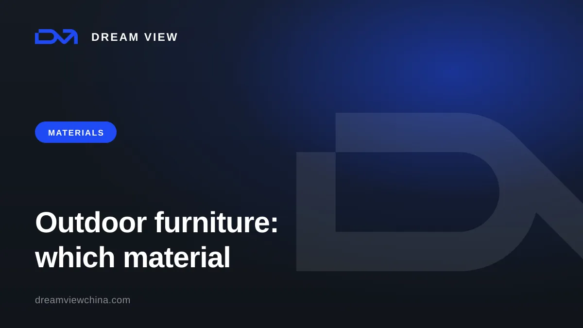 Outdoor furniture materials: rattan, teak, aluminum, or HPL — which to choose