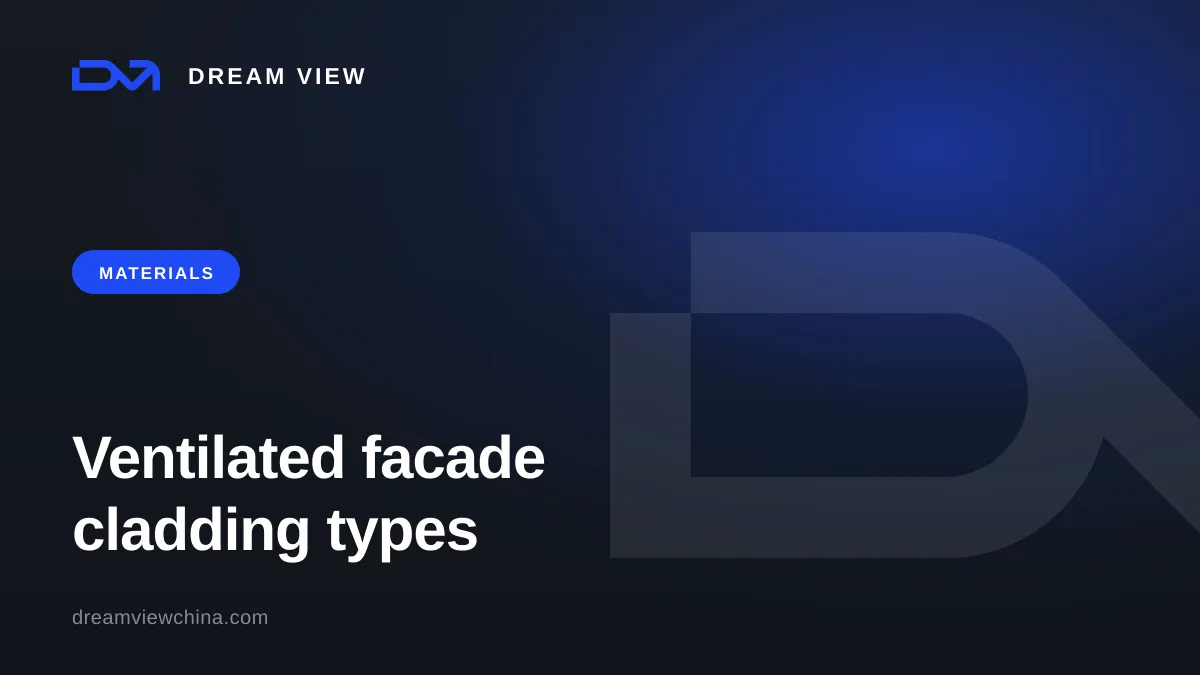 Ventilated facade cladding: composite, porcelain, HPL — Dream View