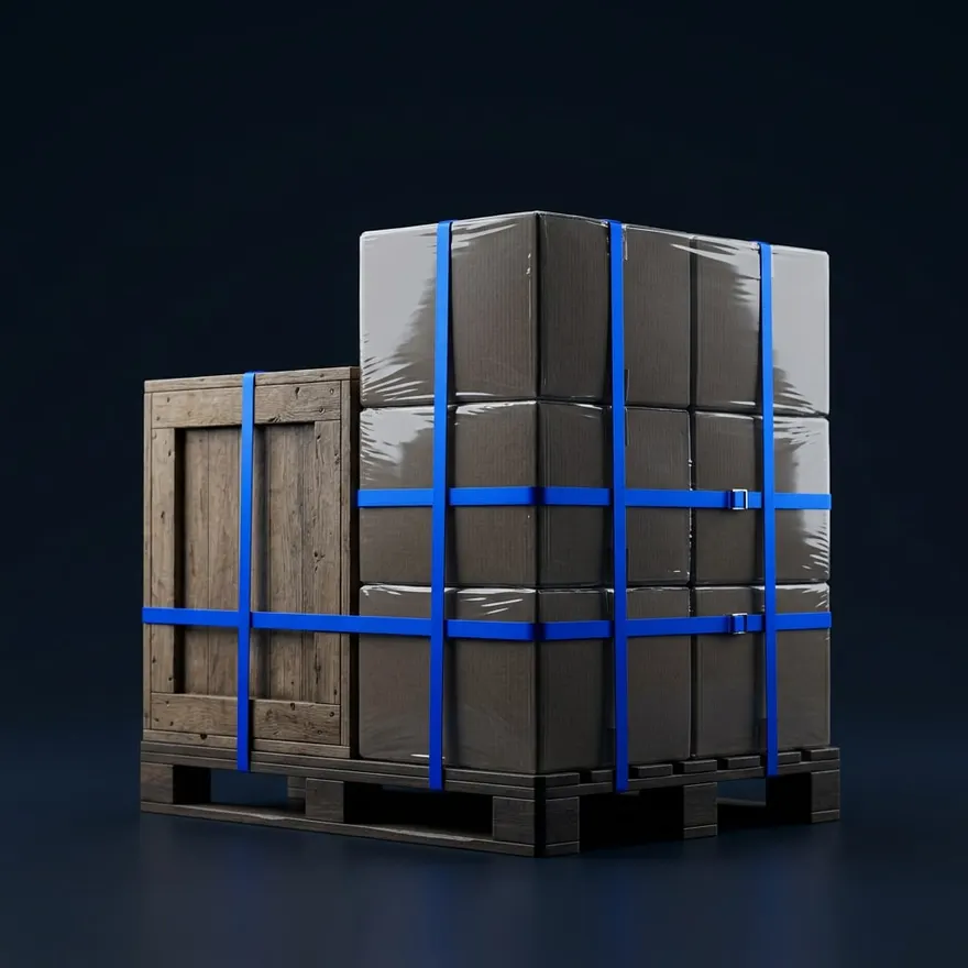 Consolidated cargo on a pallet